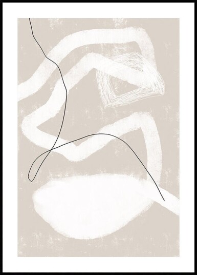 Organic Lines And Shapes Plakat / 40x50cm