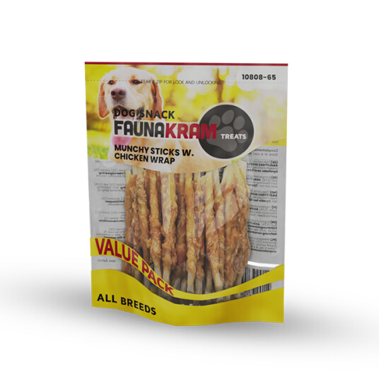 Faunakram - Snack munchy stick w. chicken 300 g. -  10-808-65