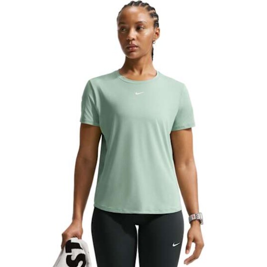 Nike Dri FIT One Classic SS Top Dame Steam/White XS