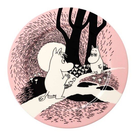 MoominArabia Mummi serveringsfat 30 cm Kjærlighet rosa 30 år MoominArabia Mummi serveringsfat 30 cm Kjærlighet rosa 30 år