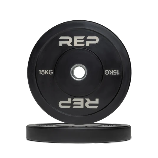 REP Fitness Bumper Plate 15 kg Svart REP Fitness Bumper Plate 15 kg Svart
