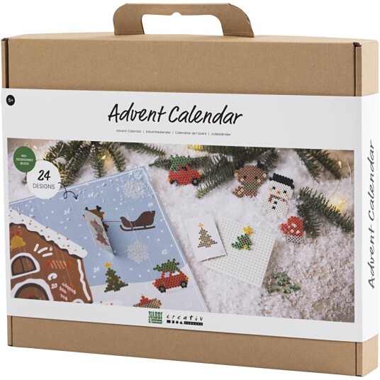 Creativ Company Julekalender med rørperler BioBeads Creativ Company Julekalender med rørperler BioBeads