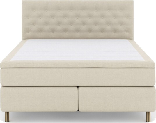 Select No 6 Komplett Sengepakke 180x200 Fast Watergel Beige/Kobberben