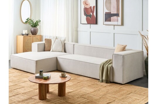 Britt Hjørnesofa 3 seter Beige