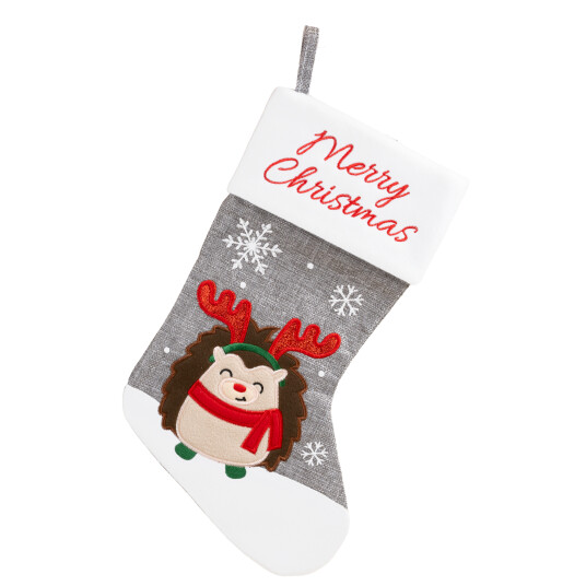 Julestrømpe Gabriel 40X26Cm Grå Julestrømpe Gabriel 40X26Cm Grå
