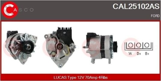 CASCO CAL25102AS Dynamo