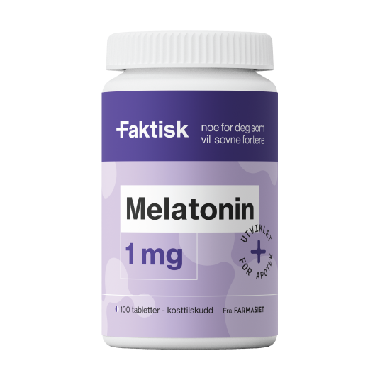Faktisk Melatonin 1 mg tabletter 100 stk. Faktisk Melatonin 1 mg tabletter 100 stk.