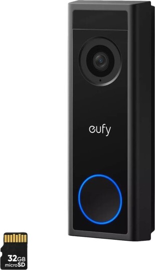 Eufy C31 Videodørklokke 2K med 32GB SD-kort - Svart Eufy C31 Videodørklokke 2K med 32GB SD-kort - Svart