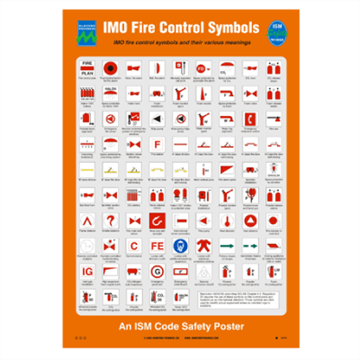 Jo Safety IMO Fire Control Symbols 480 x 330 mm 125246