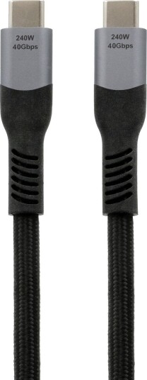Exsys Ex-K1598-2.0 2 M Usb C Usb C Usb4 Gen 3X2 40 Gbit/S Sort Grå