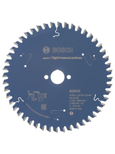 Bosch Sirkelsagblad Expert for High Pressure Laminate 160 x 20 x 2,2 mm, 48