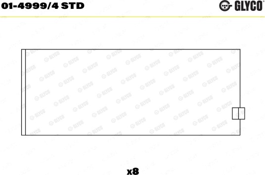 Stempelstanglager GLYCO 01-4999/4 STD Stempelstanglager GLYCO 01-4999/4 STD