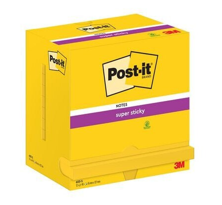 Notatblokk Post-It SSN 76x127 u.gul12