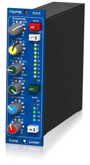 Midas 522 V2 Compressor Limiter 500 Series