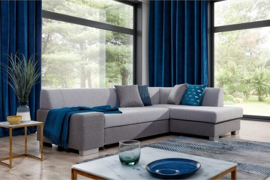Seksjon Eltap Fabio 268x167x73 cm Sawana 21 Sawana 05 Grå Høyre
