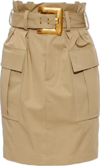 Balmain Dame Skjørt Beige XS,