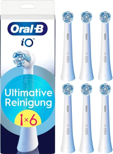 Oral B Io Series Ultimate Cleaning Tannbørstehoder – Hvite – 6 Pakning