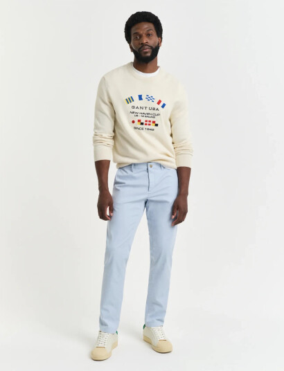 GANT Slim Sunfaded Chinos   Blue   30 x 36