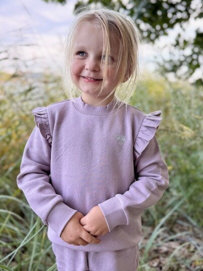 Hummel x DressMyKid Ruffle joggedress sett Sea Fog (110) 110