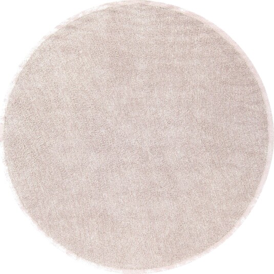 Rundt teppe Celina Natural Cotton Shaggy taupe/lavendel Størrelse: Ø 240 cm