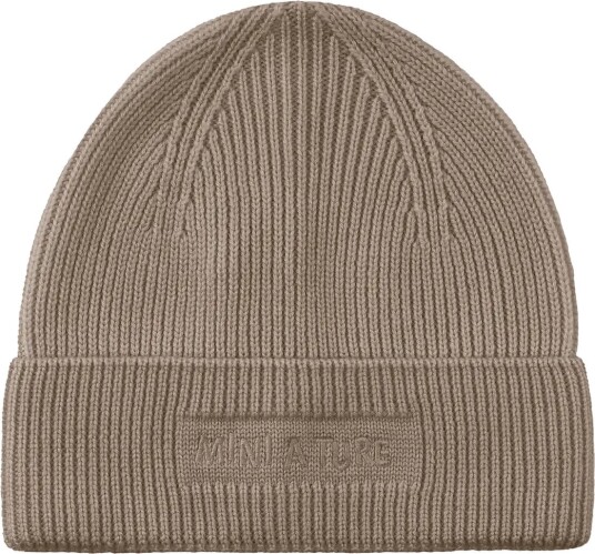 MINI A TURE Matboje Beanie. Rws Brown 10/12Y