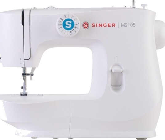 Singer M2105 Symaskin med 8 Sting og 4 Enkeltskrittsknappehull Singer M2105 Symaskin med 8 Sting og 4 Enkeltskrittsknappehull