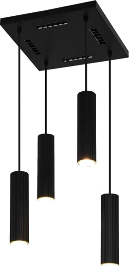 Pendellampe Icel 4Xgu10 Matt Sort