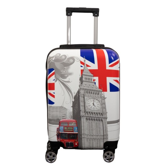 Borg Living Koffert - Hardcase koffert - Str. Medium - Koffert med motiv - City of London - Eksklusiv lettvekts reisekoffert Borg Living Koffert - Hardcase koffert - Str. Medium - Koffert med motiv - City of London - Eksklusiv lettvekts reisekoffert