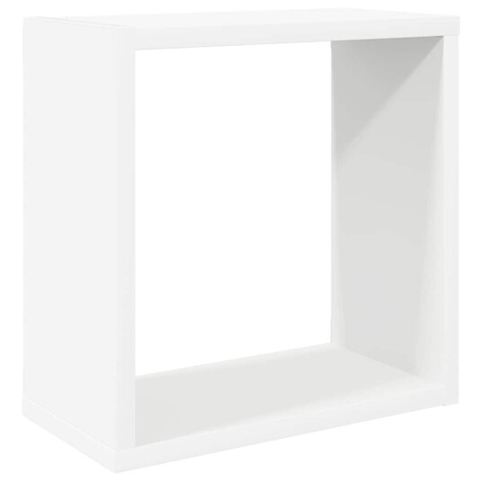 vidaXL Vegghyller kubeformet 4 stk hvit 30x15x30 cm