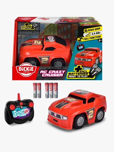Dickie Toys Crazy Cruiser Radiostyrt Bil 12 cm med 2-kanaler - Rød