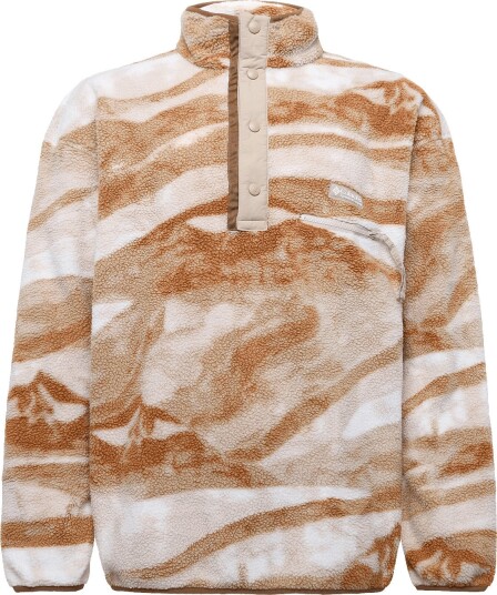 Columbia Sportswear Helvetia Ii Printed Half Snap Fleece   SEA SALT SUMMITS   S
