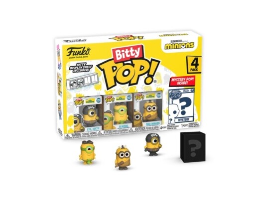 Funko Bitty Pop! Figūrėlių Rinkinys: Minions ~3 Cm 4 Vnt. 