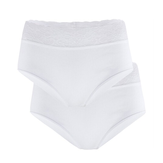 Calida 2-pack maxi truse hvit Størrelse: M Kvinner Calida 2-pack maxi truse hvit Størrelse: M Kvinner