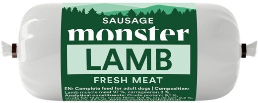 Monster Pet Food Våtfôr til Hund, Lam, 80 g