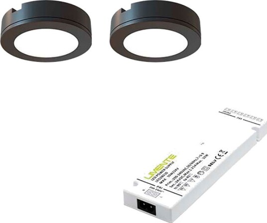Limente LED-Lenox-2 LED downlight 2-pk - 6,4 cm (2x4W) sort
