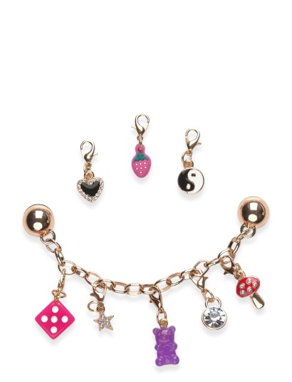 Crocs Custom Charm Chain 5 Pack Pink ONE SIZE Crocs Custom Charm Chain 5 Pack Pink ONE SIZE