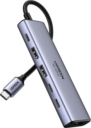 Ugreen Cm511 Usb-C / Hdmi Hub 4K60hz 2Xusb-A 3.2 2Xusb-C 3.2 Usb-C Pd 100W