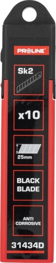 Pro Line Pro Line Utskiftbart Blad 25*0,7 Mm Sk2 10 Stk. Sort Kort Pro Line Pro Line Utskiftbart Blad 25*0,7 Mm Sk2 10 Stk. Sort Kort