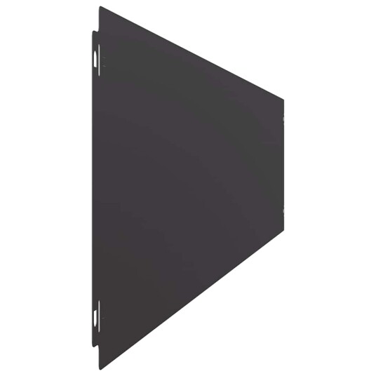 vidaXL Plenkanter 30 stk svart 20x103 cm kaldvalset stål