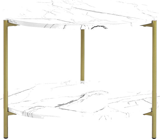 Soffbord Beliani Reva White\|\|GOLD -