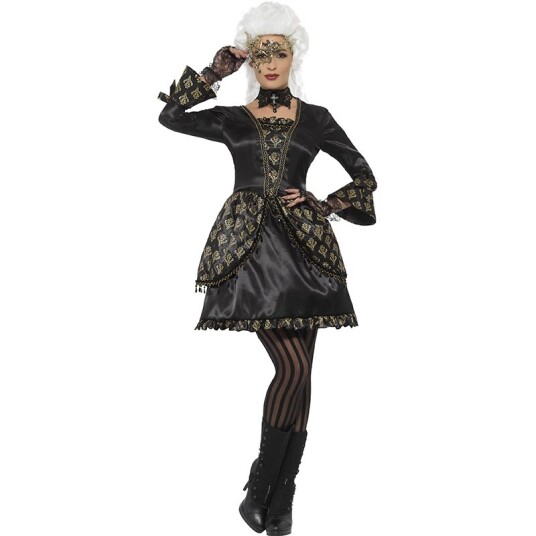 Smiffys Gotisk maskeradeballkjole, Large Smiffys Gotisk maskeradeballkjole, Large