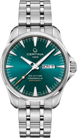 Certina DS Action Day-Date Powermatic 80 C0324301109100 - Herre - 41 mm - Analog - Automatisk - Safirglass