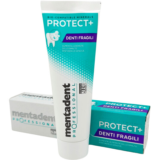 Hydroxyapatit Tannkrem MENTADENT Professional Protect+ Fragile Teeth 75 ml Hydroxyapatit Tannkrem MENTADENT Professional Protect+ Fragile Teeth 75 ml