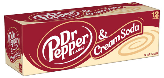 Dr Pepper & Cream Soda 355ml x 12st helt flak Dr Pepper & Cream Soda 355ml x 12st helt flak