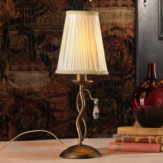 ONLI Delia bordlampe bronsefarget jern høyde 42 cm Ø 15 cm
