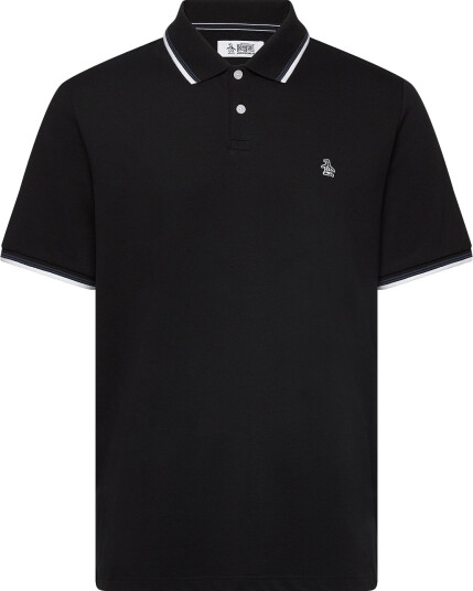 Original Penguin Tipped Polo Tncl Piq Black L