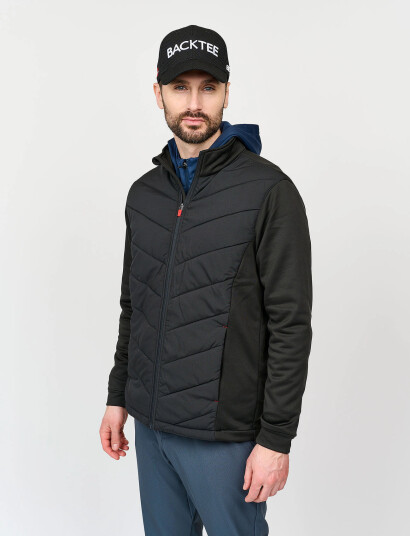 BACKTEE Mens Hybrid Jacket - Black - XXL