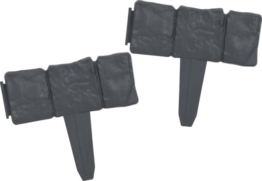vidaXL Plenkant med steinutseende 41 stk plast 10 m vidaXL Plenkant med steinutseende 41 stk plast 10 m