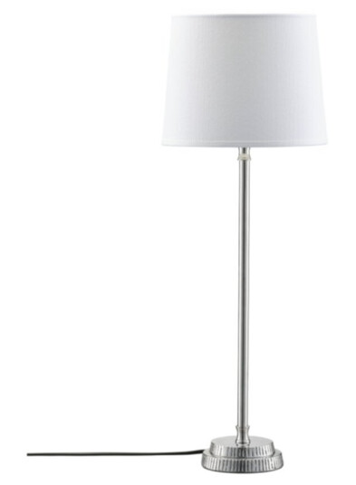 Kent Bordlampe med Hvit lampeskjerm 59cm