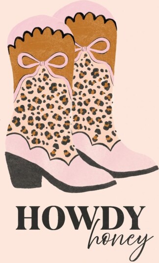 Plakat Howdy Boots